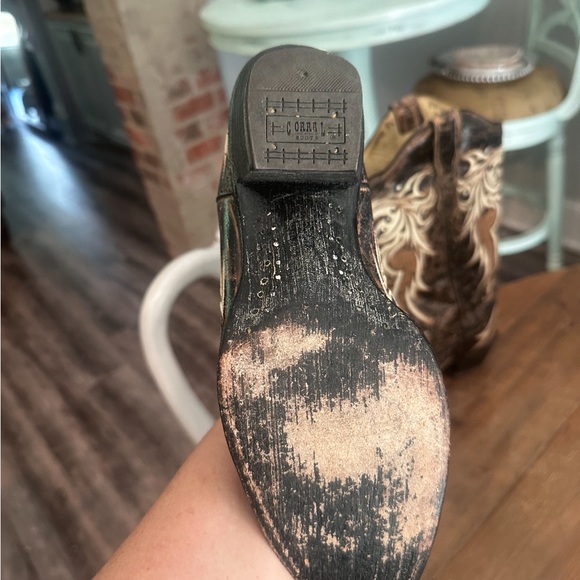 Corral Boots Brown & Cream Cowboy worn twice - Picture 5 of 6